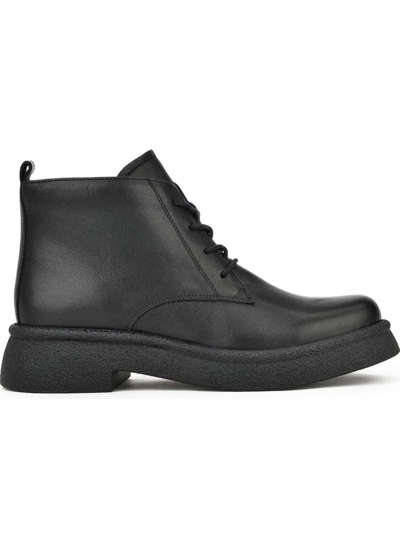 Ziya Women's Leather Boots 13319Z66195 Black