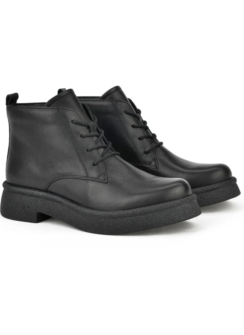 Ziya Women's Leather Boots 13319Z66195 Black