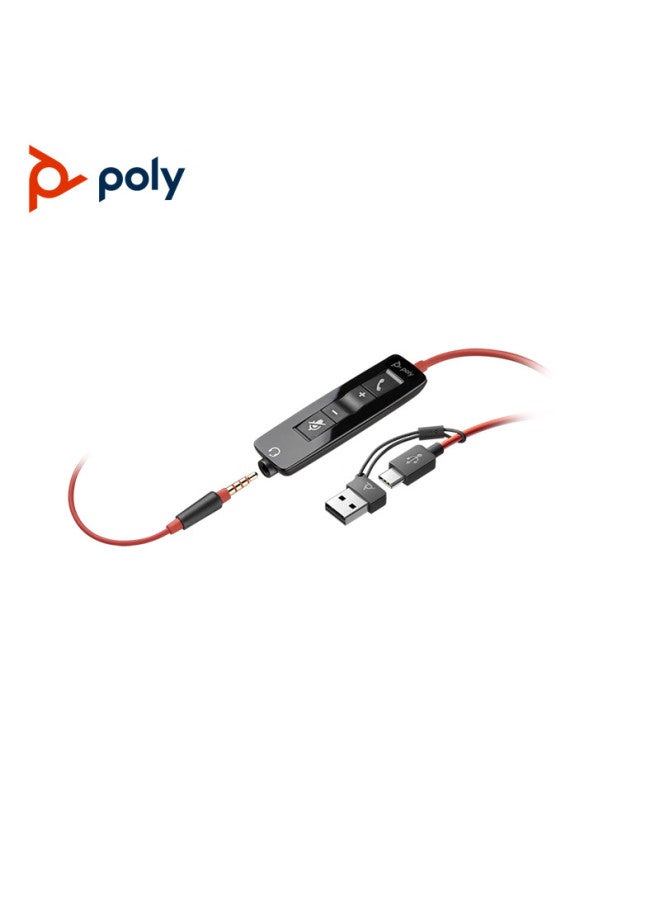 Poly Hp C5210 Type-c/usb-a + 3.5mm Headphones For Computer Office, Noise Reduction, Multiple Interfaces - Image 4