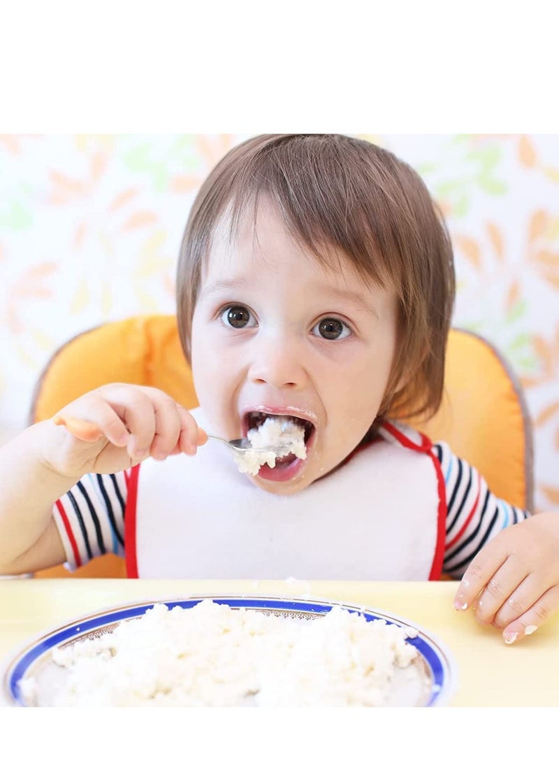 SYOSI 2 Cartoon Toddler Utensil Sets Kid Spoon and Fork Stainless Steel Safe Silverware for Children Self-Feeding - Image 5