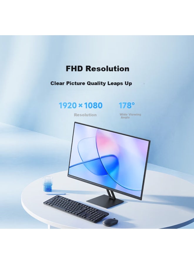 M I Xiaomi Monitor Redmi 1a 23.8-inch Energy-saving Version , Redmi Computer Monitor 1080p Hd 100hz, For Home Bedroom Office, Portable - Image 1