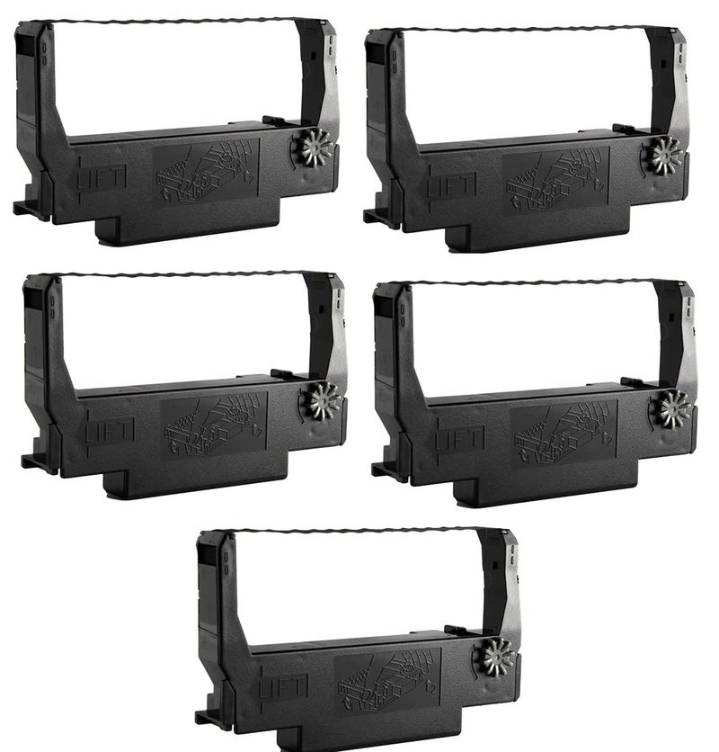 VAVIA Ep ERC 38 Cartridge Ribbon Compatible for Epson TM-300,TM U210D,TM U220D TM-U220 TM-U220-B (Black 5) - Image 1