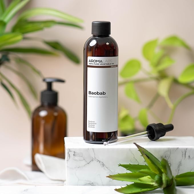 ORGANIC BAOBAB Oil 50mL 100 Pure Natural Cold Pressed And Cosmos Certified AROMA LABS French Brand