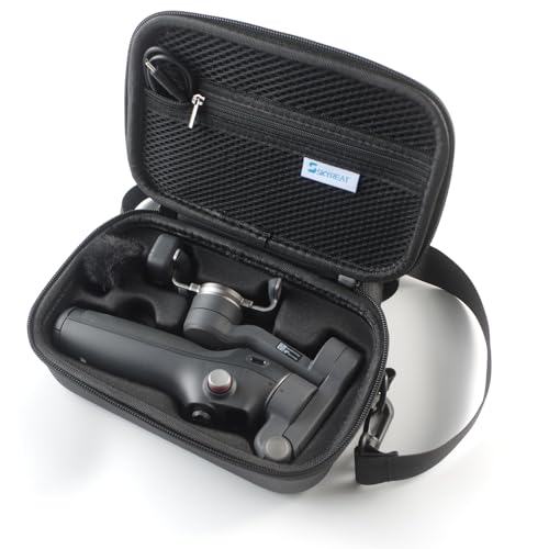 Skyreat Osmo Mobile 7P Case,PU Leather Portable Storage OM 7P / OM 8 Case Shoulder Bag for DJI Osmo 8/7 Smartphone Gimbal Stabilizer Accessories - Image 1
