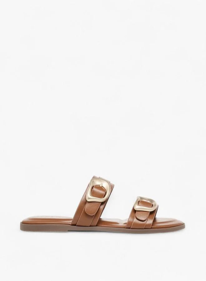 بابريكا صندل مفتوح بكعب مع إبزيم