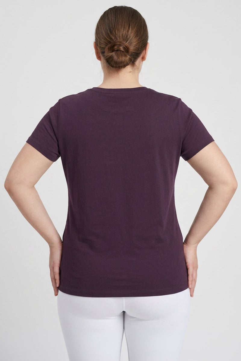 PUMA Women Sportwear Fit Short Sleeve Training T-Shirt, Purple - Image 4