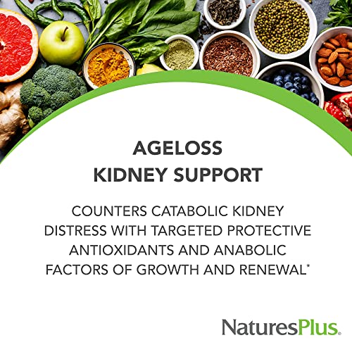 NaturesPlus Natures Plus AgeLoss Kidney Support - 90 Tablets - with Vitamin D3 & Magnesium - Vegetarian, Gluten Free - 30 Servings - Image 2