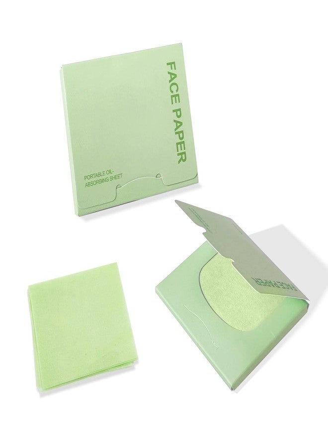 BOROLA Oil Blotting Paper for Face 200 Sheets Replacement Packs, Soft Absorbing Pads for Face Shine Control, Portable Oil Absorbing Tissues for Oily Skin, Design for Men & Women(Green) - Image 1