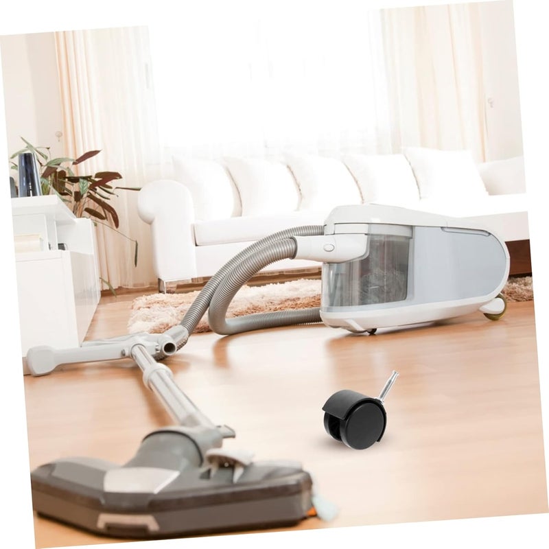 عجلات مكنسة كهربائية قابلة للدوران بديلة عجلات متحركة 3 قطع عجلة دوارة بلاستيكية - Image 5