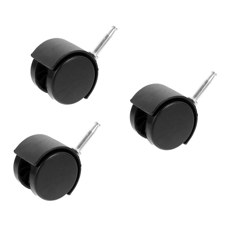 عجلات مكنسة كهربائية قابلة للدوران بديلة عجلات متحركة 3 قطع عجلة دوارة بلاستيكية - Image 2