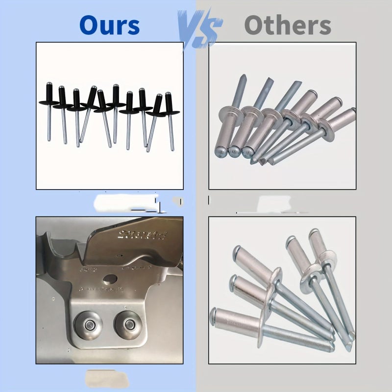 Pack Of 50 Blind Rivets 4.8 X 16 Mm Aluminum Large Head Pop Rivets For Sheet Metal Furniture Window Frame Plastic Frame Connection - Image 4