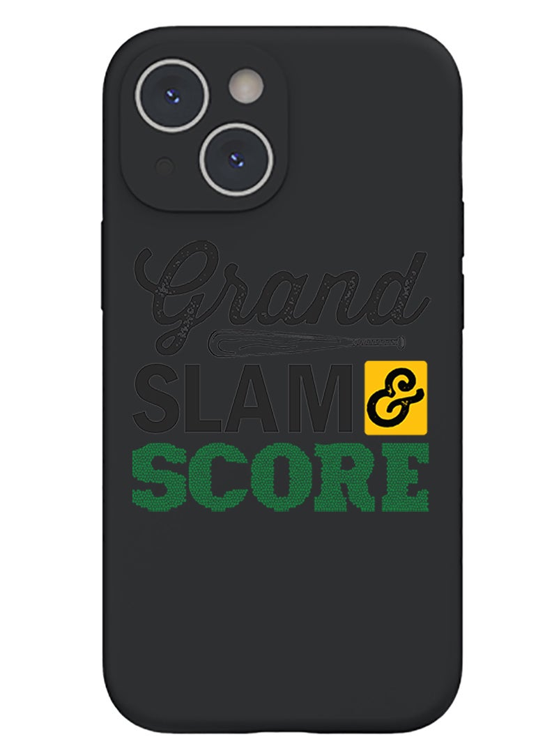 Theodor Protective Slim Fit Case Liquid Silicone Cover with Full Body Protection Anti-Scratch Shockproof Case For iPhone 14 Black  - Hawaii Vibes copy - Image 1