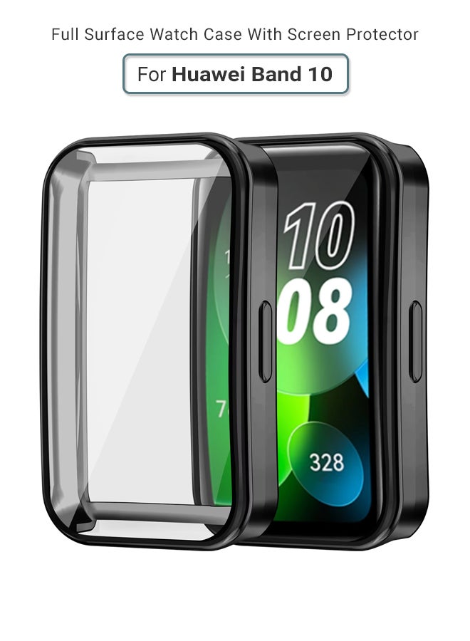 huanmate Huawei Band 10 Smart Watch Case with Screen Protector – All-Round Protection, Crisp Display Clarity, Anti-Scratch & Smudge-Resistant, Durable Build, Easy Snap-On Design  - Image 1