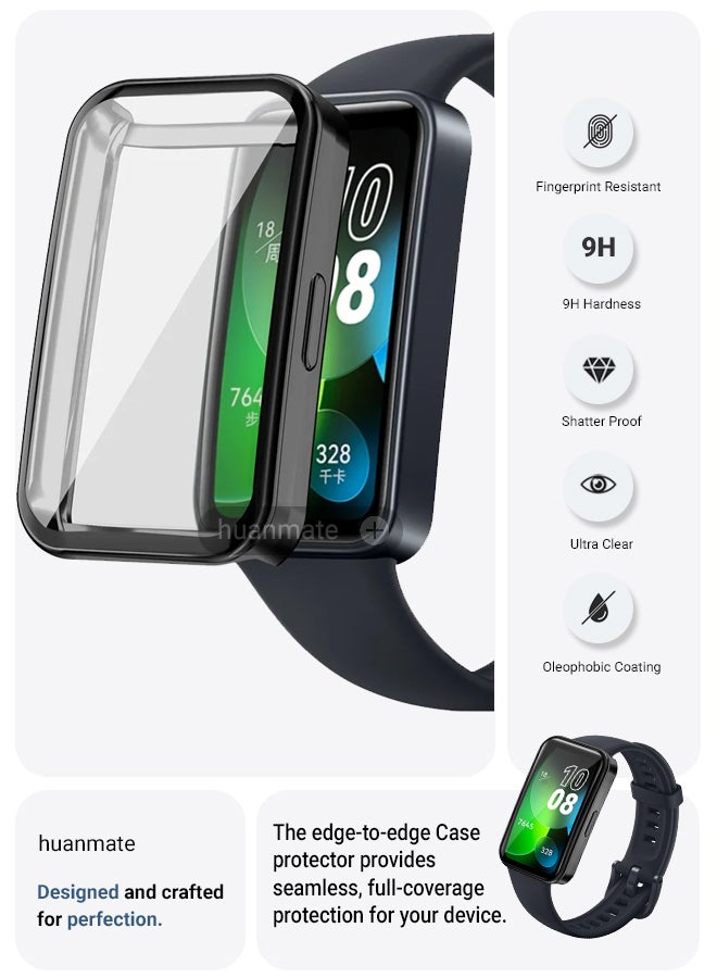 huanmate Huawei Band 10 Smart Watch Case with Screen Protector – All-Round Protection, Crisp Display Clarity, Anti-Scratch & Smudge-Resistant, Durable Build, Easy Snap-On Design  - Image 2