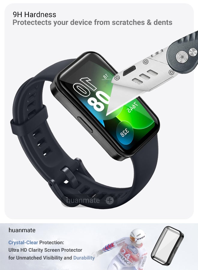 huanmate Huawei Band 10 Smart Watch Case with Screen Protector – All-Round Protection, Crisp Display Clarity, Anti-Scratch & Smudge-Resistant, Durable Build, Easy Snap-On Design  - Image 3