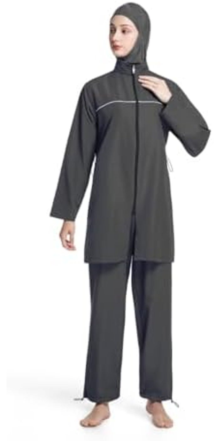 Modest Swimwear for Women, Full Coverage Burkini Set with  Hijab - Image 2
