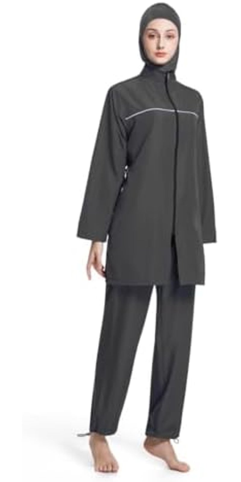 Modest Swimwear for Women, Full Coverage Burkini Set with  Hijab - Image 3
