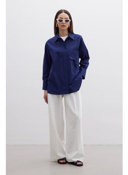 Manuka Pocket Tie Detail Shirt Navy Blue  - Image 5