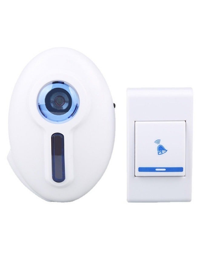 Wireless Doorbell, Waterproof Wireless Doorbell Kit With 32 Bells And AdjUStable Volume(1 Receiver And 1 Pressure Button) - Image 1