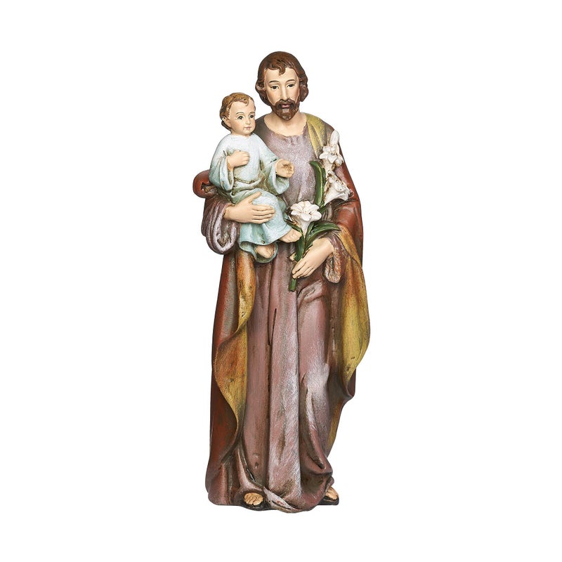 Joseph's Studio by Roman - St. Joseph and Child Jesus Figure, Renaissance Collection, 6.25" H, Resin and Stone, Religious Gift, Decoration, Collection, Durable, Long Lasting - Image 1