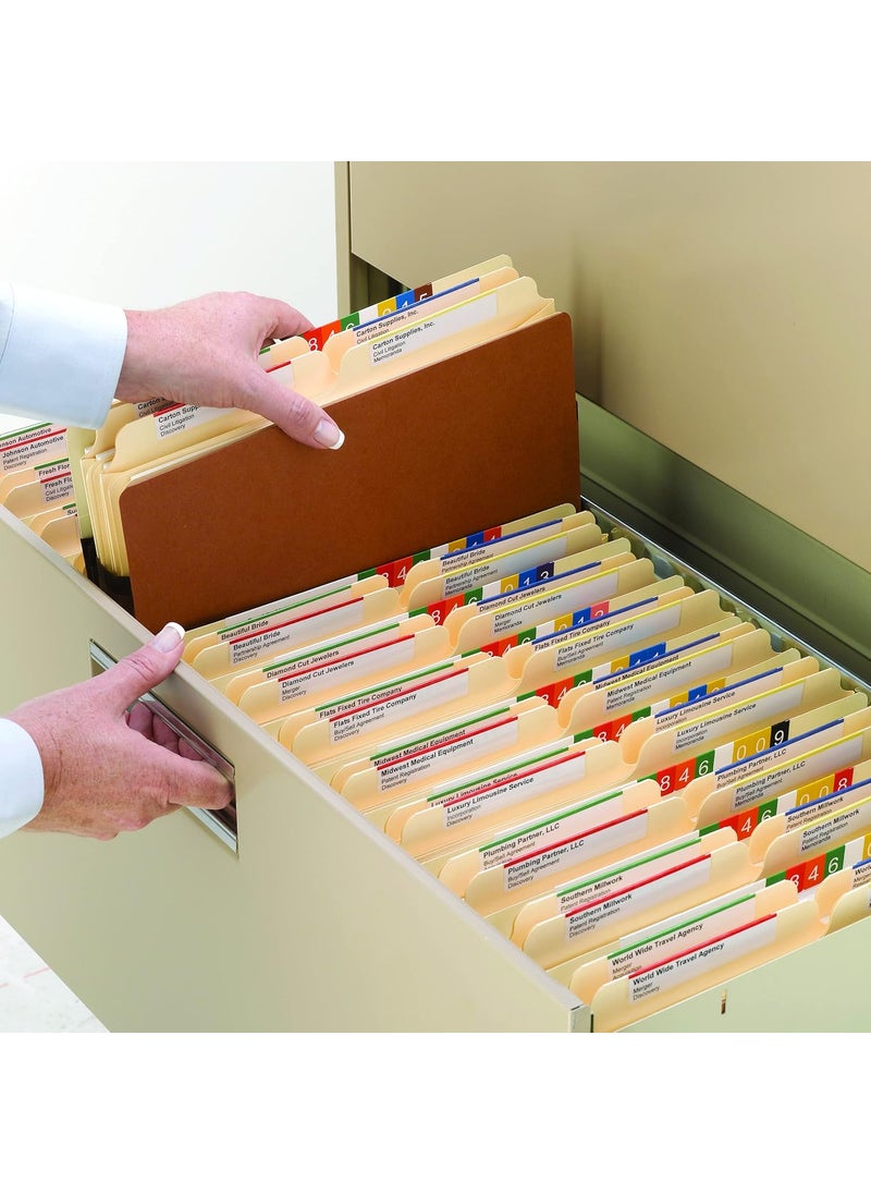 Smead Smead 100 Recycled File Pocket StraightCut Tab 514 Expansion Legal Size Redrope 10 per Box 74206  - Image 4