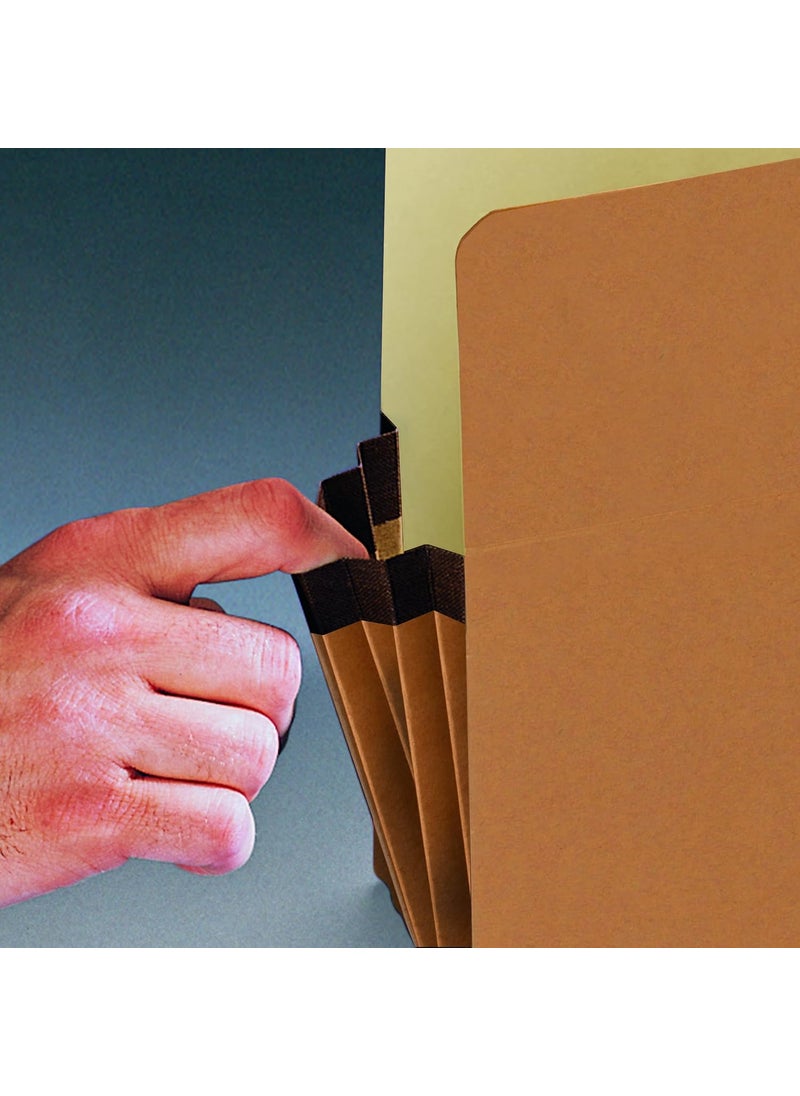 Smead Smead 100 Recycled File Pocket StraightCut Tab 514 Expansion Legal Size Redrope 10 per Box 74206  - Image 3