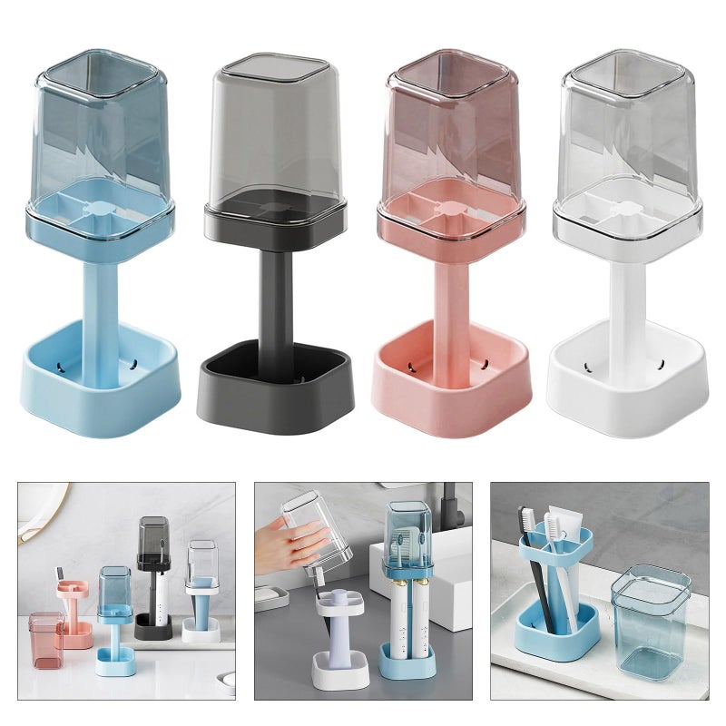 Blue Adjustable Bathroom Storage Rack With Drainage For Shower Organizer - Image 3