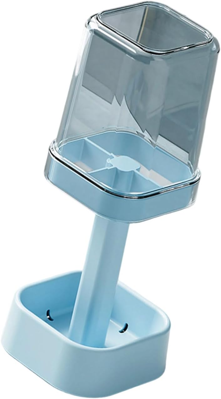 Blue Adjustable Bathroom Storage Rack With Drainage For Shower Organizer - Image 1
