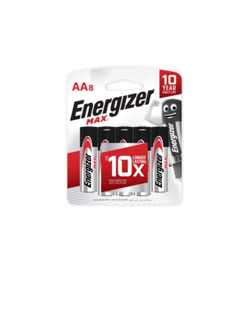 إنرجايزر بطاريات قلوية إنرجايزر إيه إيه سكوير ماكس E91 BP8 - Image 3