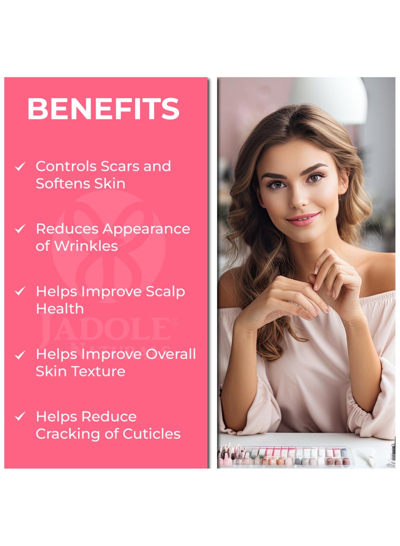 Jadole Naturals Vitamin E oil for skin hair and nails – 115ml,  70000IU - Image 2