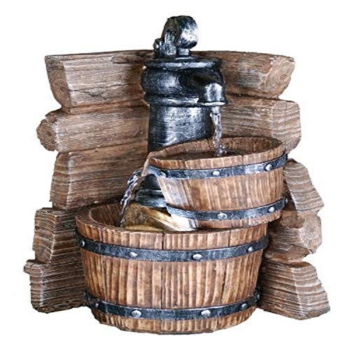 ORE International FT-1166/1L Table Fountain, 11.5-Inch, Beige - Image 1