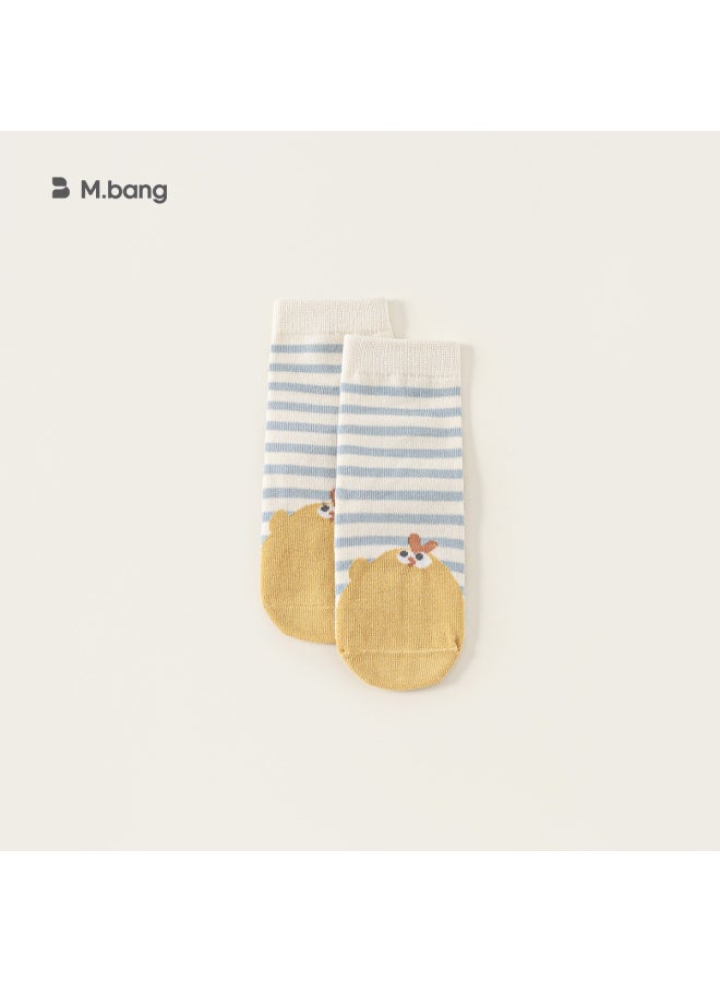 Bangxuan Children's Clothing Kids Socks Spring Striped Animal Baby Short Socks Cute Breathable Toddler Floor Socks