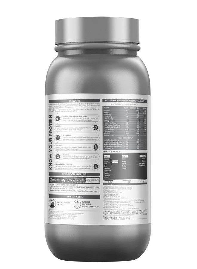 مسل بلايز مسحوق بروتين مصل اللبن عالي الأداء من MuscleBlaze Biozyme، بنكهة الشوكولاتة الغنية (1 كجم / 2.2 رطل) وكرياتين أحادي الهيدرات دقيق CreAMP، بنكهة البطيخ (30 حصة، 120 جم) | عبوة كومبو - Image 4