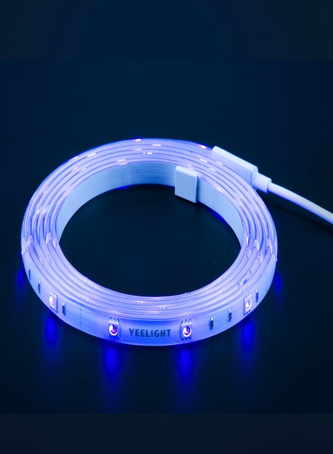 يلايت شريط إضاءة ذكي RGB من Yeelight متصل بشبكة Wi-Fi (مخصص فقط لتمديد إصدار YLDD05YL) بطول متر واحد، يعمل بجهد 2.1 واط، بجهد 100-240 فولت. يدعم التحكم عبر تطبيق الهاتف الذكي، والاتصال بـ HomeKit، والتحكم الصوتي، واختيار أوضاع الإضاءة، ووظيفة تأخير الوقت، ومؤقت الإضاءة، ومزامنة مع إيقاع الموسيقى، و16 مليون لون متغير، وإمكانية تعديل السطوع والسرعة، ومشاركة الإضاءة الجماعية. بديل مثالي لأنظمة Android وiOS لتزيين المنزل والحفلات، وغرف المعيشة، وقاعات الطعام، والمطاعم، والحانات. - Image 4
