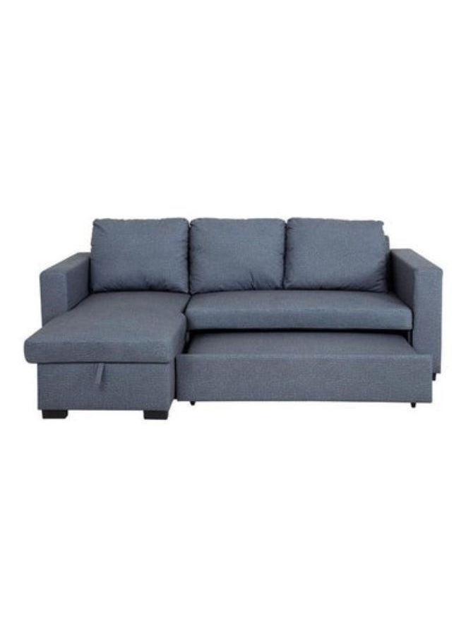 KARNAK Diwan Sofa Bed With Cushions L-Shaped Storage Space | Convertible Living Room Furniture 3 Seater Grey 210X160X95 Cm  - Image 3