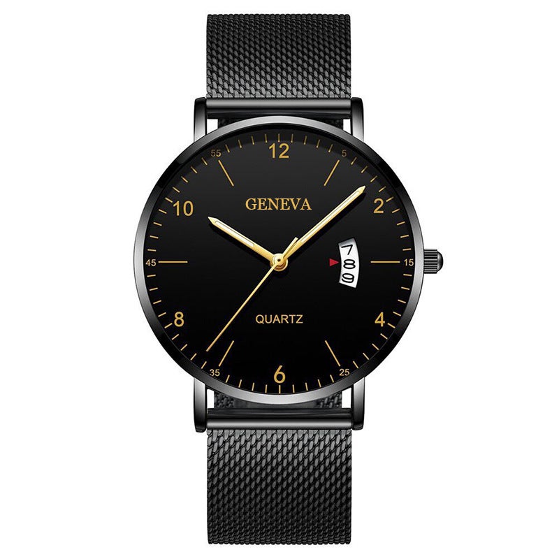 New Men'S Watch Men'S Watch Luminous Quartz Watch Student Net Belt Belt Business Trend Manufacturers - Image 3