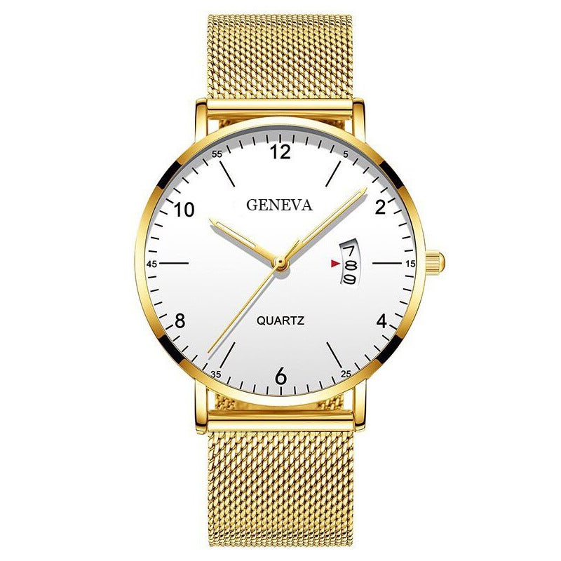 New Men'S Watch Men'S Watch Luminous Quartz Watch Student Net Belt Belt Business Trend Manufacturers - Image 5