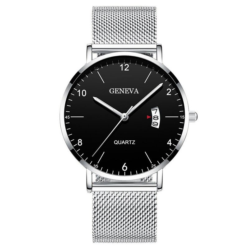 New Men'S Watch Men'S Watch Luminous Quartz Watch Student Net Belt Belt Business Trend Manufacturers - Image 4