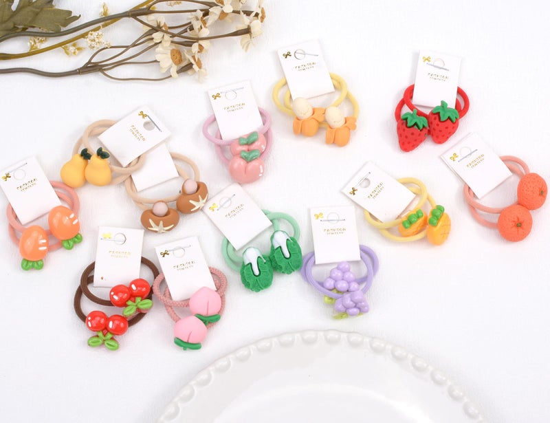 BIANHUAN 24Pcs Baby Hair Ties for Girls,Cute Small Hair Ties for Thin Hair,Ponytail Holders Elastic Hair Rubber Bands Hair Accessories for Baby Girls infant Toddler (Multicolor(B)) - Image 4
