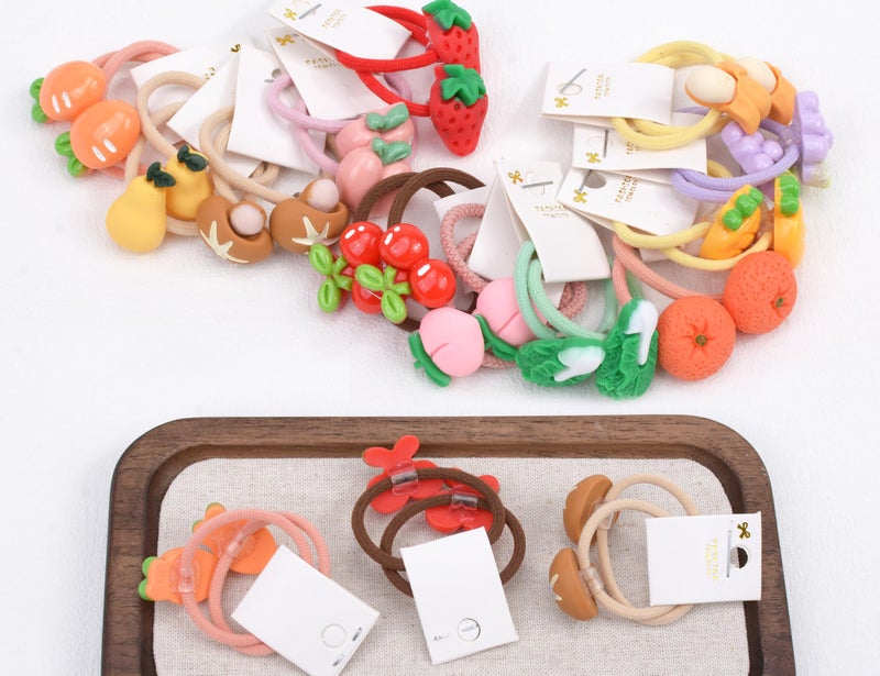 BIANHUAN 24Pcs Baby Hair Ties for Girls,Cute Small Hair Ties for Thin Hair,Ponytail Holders Elastic Hair Rubber Bands Hair Accessories for Baby Girls infant Toddler (Multicolor(B)) - Image 2