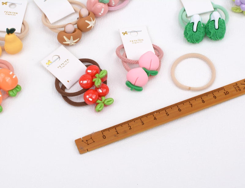 BIANHUAN 24Pcs Baby Hair Ties for Girls,Cute Small Hair Ties for Thin Hair,Ponytail Holders Elastic Hair Rubber Bands Hair Accessories for Baby Girls infant Toddler (Multicolor(B)) - Image 3