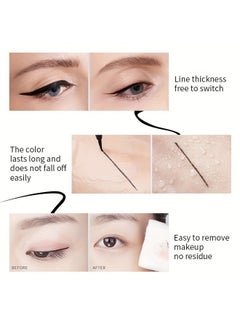 Ushas Long-lasting Matte Liquid Eyeliner, Waterproof Ink Liner, Smudge-Proof Professional Makeup Eye Liner Pencil for Women Easy to Use (Black)  - Image 5