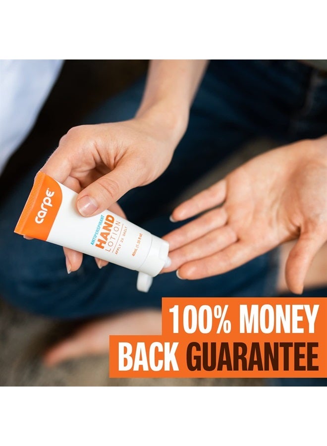 Carpe Antiperspirant Hand Lotion, A dermatologist-recommended, non-irritating, smooth lotion that helps stop hand sweat, Great for hyperhidrosis (Original Eucalyptus) - Image 3