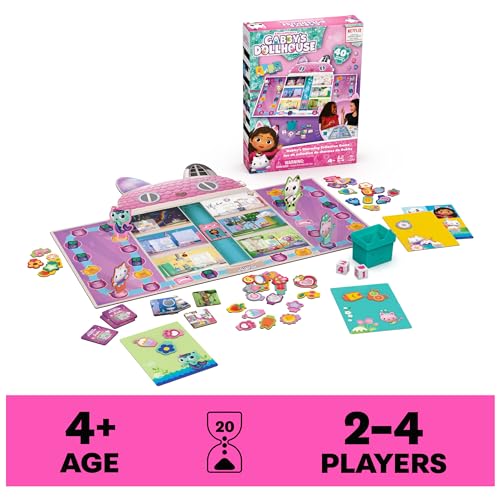 Spin Master Games, Gabby’s Dollhouse, Charming Collection Board Game for Kids & Family, 2-4 Players, for Ages 4 & Up - Image 2
