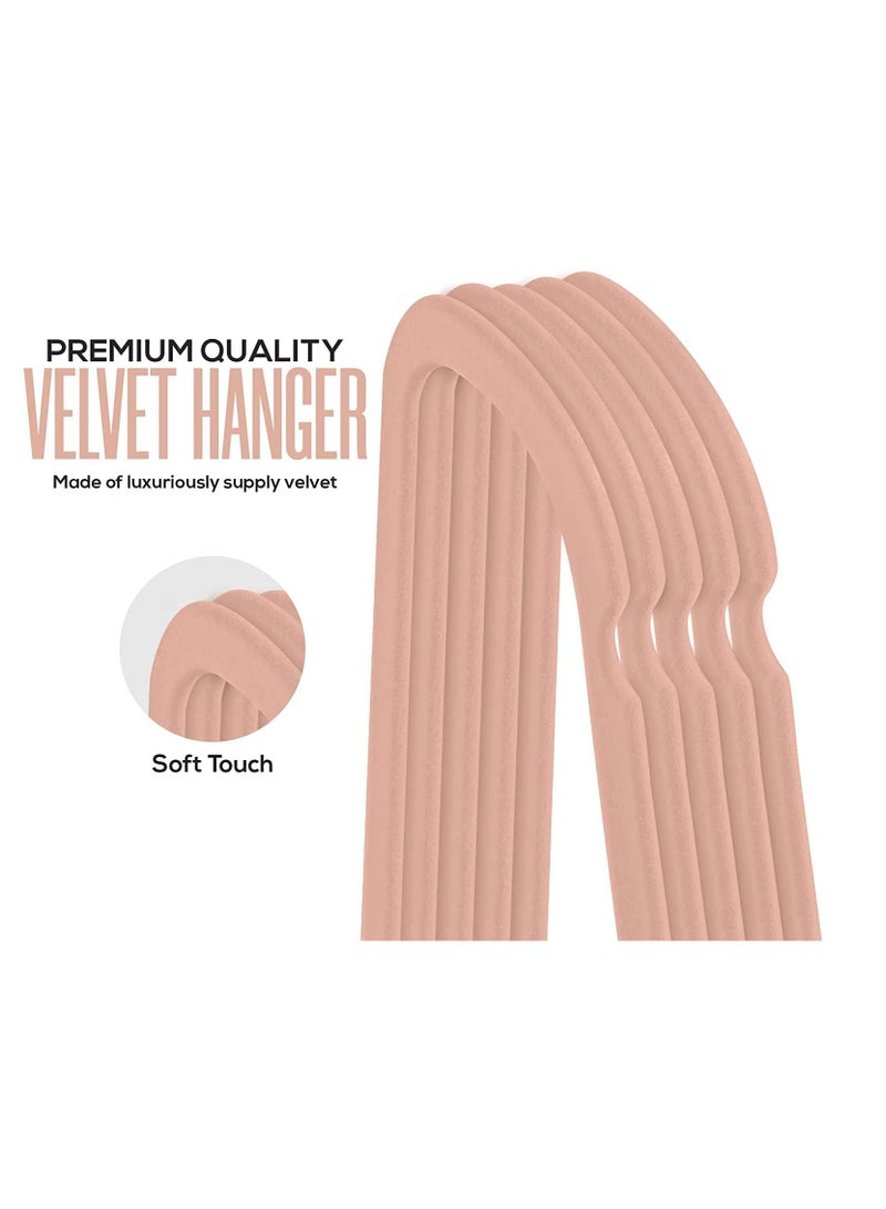 Cool Baby Premium Non Slip Velvet Hangers - Heavy Duty - Coat Suit Hangers (Pink Pack of 50) - Image 3