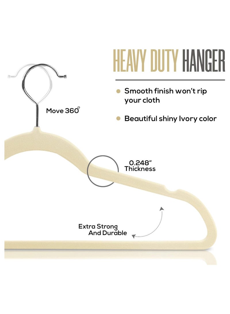 Cool Baby Premium Non Slip Velvet Hangers - Heavy Duty - Coat Suit Hangers (Pink Pack of 50) - Image 5