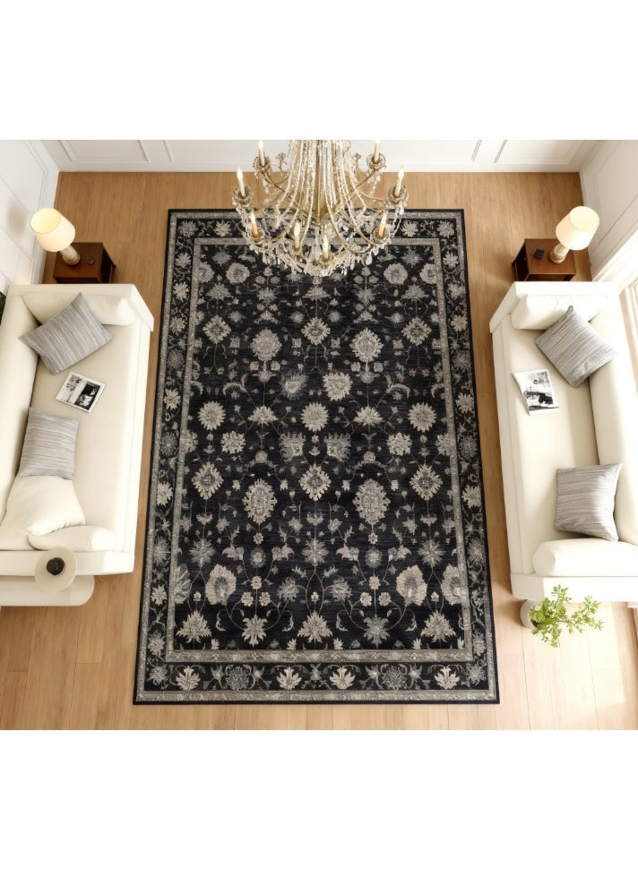 Large Area rug, Ideal for European-Style Living Rooms, Featuring Light Luxury Turkish Ethnic Style, 200CM×140CM, Made of Crystal Velvet - Image 2