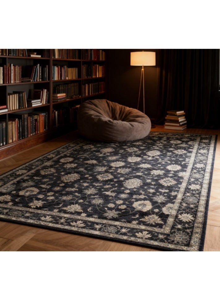 Large Area rug, Ideal for European-Style Living Rooms, Featuring Light Luxury Turkish Ethnic Style, 200CM×140CM, Made of Crystal Velvet - Image 4
