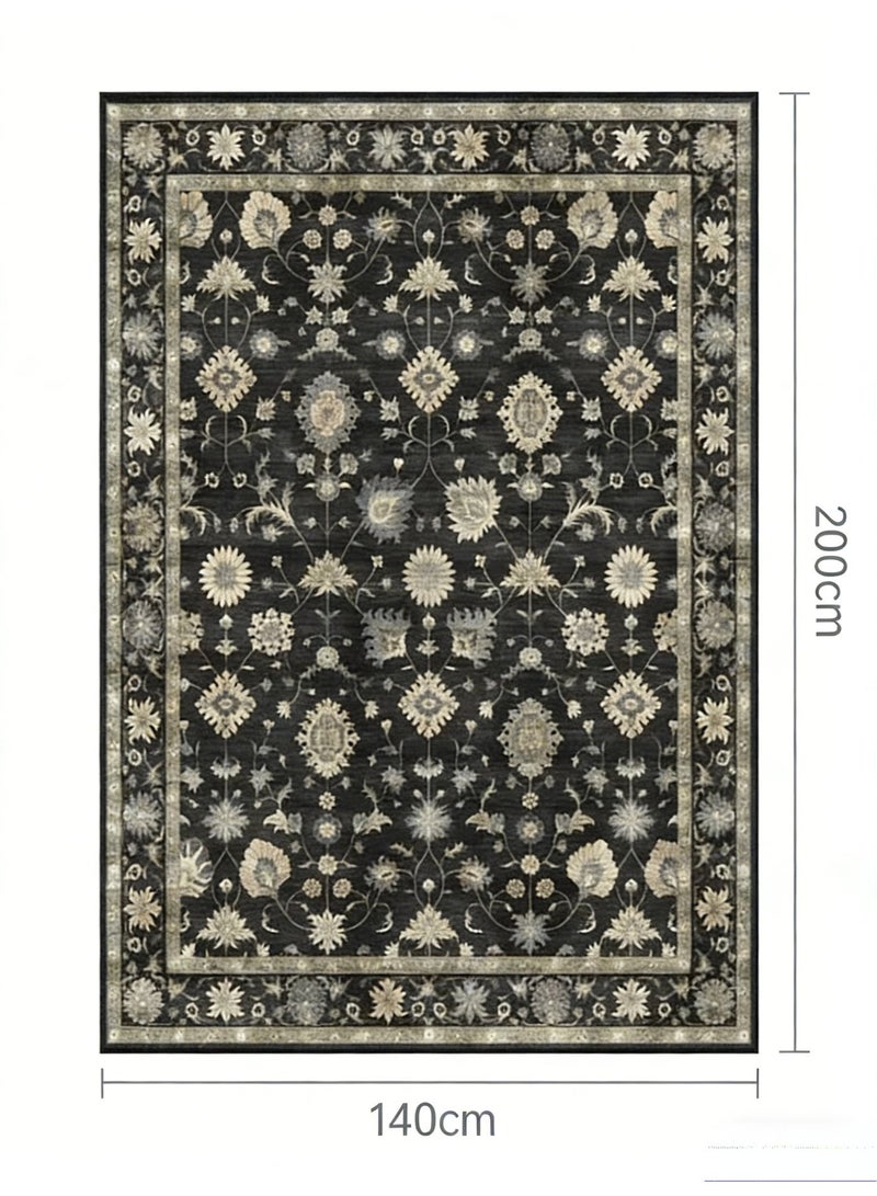 سجادة مساحات واسعة، مناسبة تمامًا لغرف المعيشة الأوروبية، تتميز بأسلوب تركي عرقي فخامة خفيفة، مقاس 200سم×140سم، مصنوعة من القماش الكريستالي الناعم - Image 4