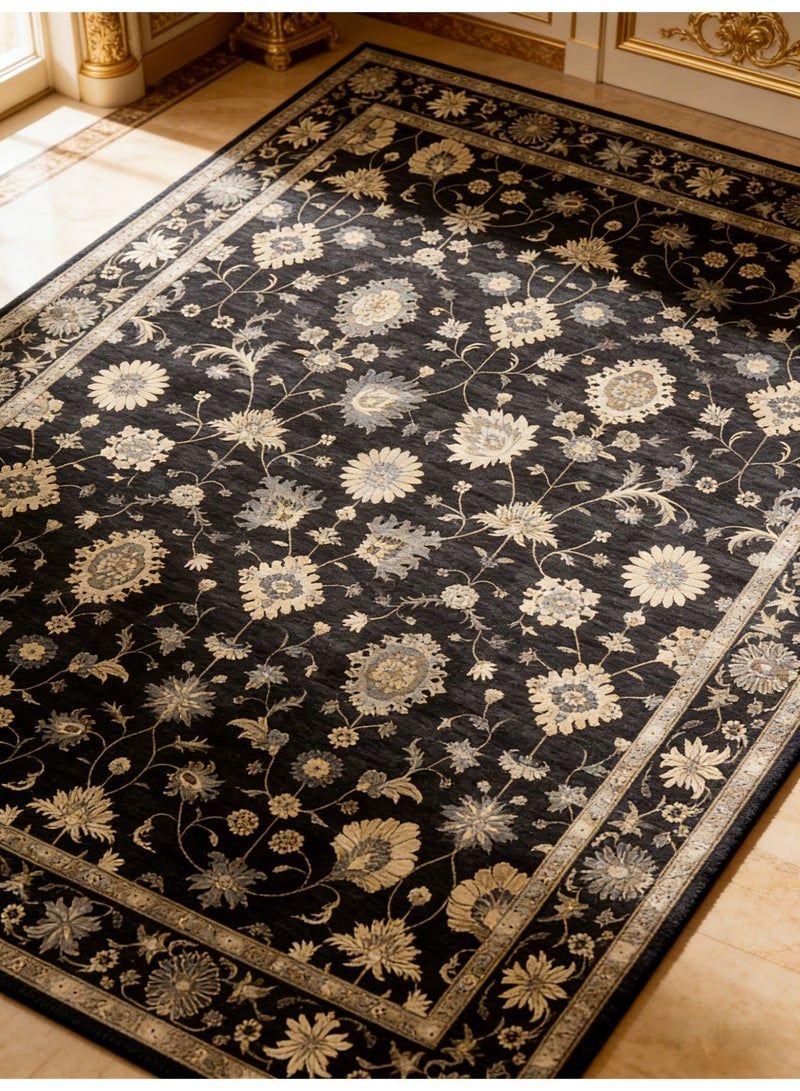 سجادة مساحات واسعة، مناسبة تمامًا لغرف المعيشة الأوروبية، تتميز بأسلوب تركي عرقي فخامة خفيفة، مقاس 200سم×140سم، مصنوعة من القماش الكريستالي الناعم - Image 5